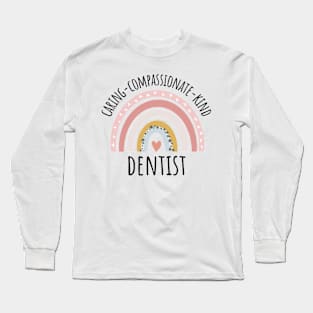 Dentist Pastel Rainbow Long Sleeve T-Shirt